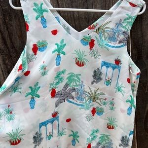 Ann Taylor houseplants blouse